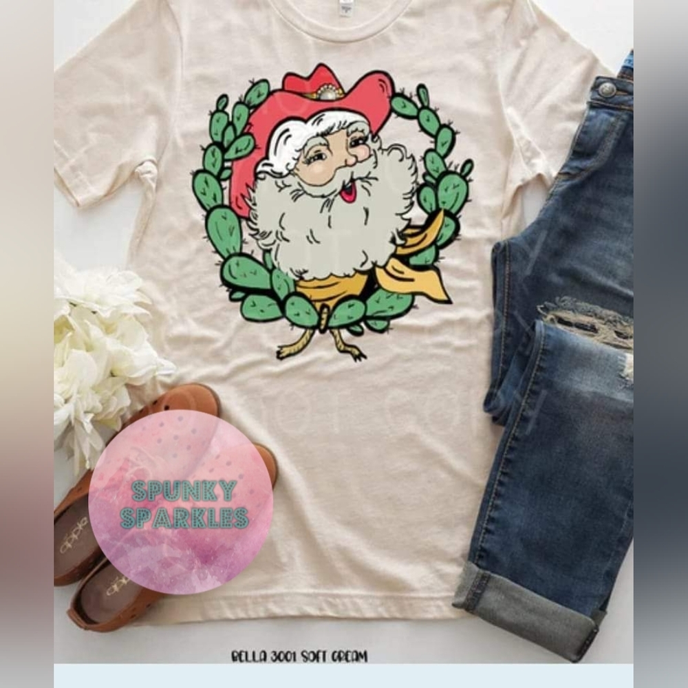 Cowboy Santa Soft Unisex Tee